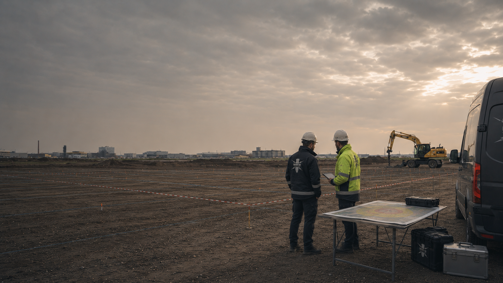 EOD Explosive Ordnance Disposal im Bauprojekt mit Lageplan, Baufeld und kampfmitteltechnischer Projektprüfung